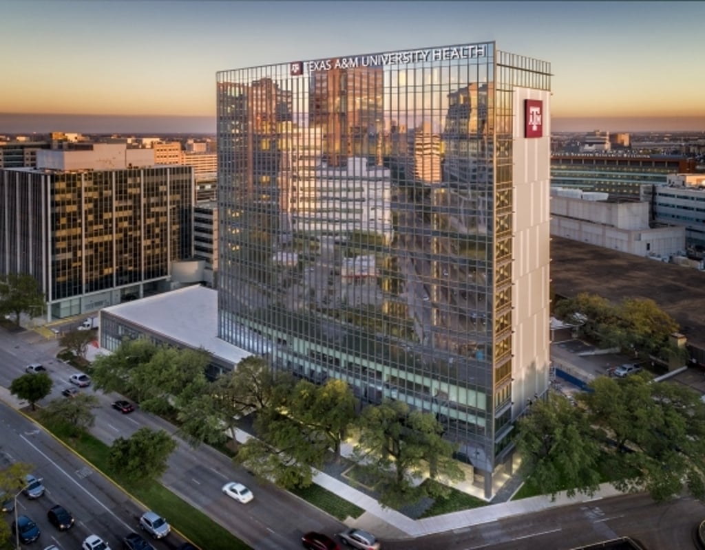 Texas AM En Med building in the Texas Medical Center