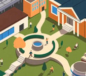 Illo page Campus community 1000
