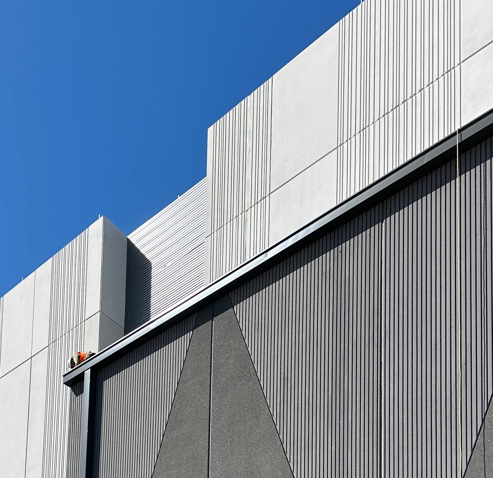 Exterior detail of office building