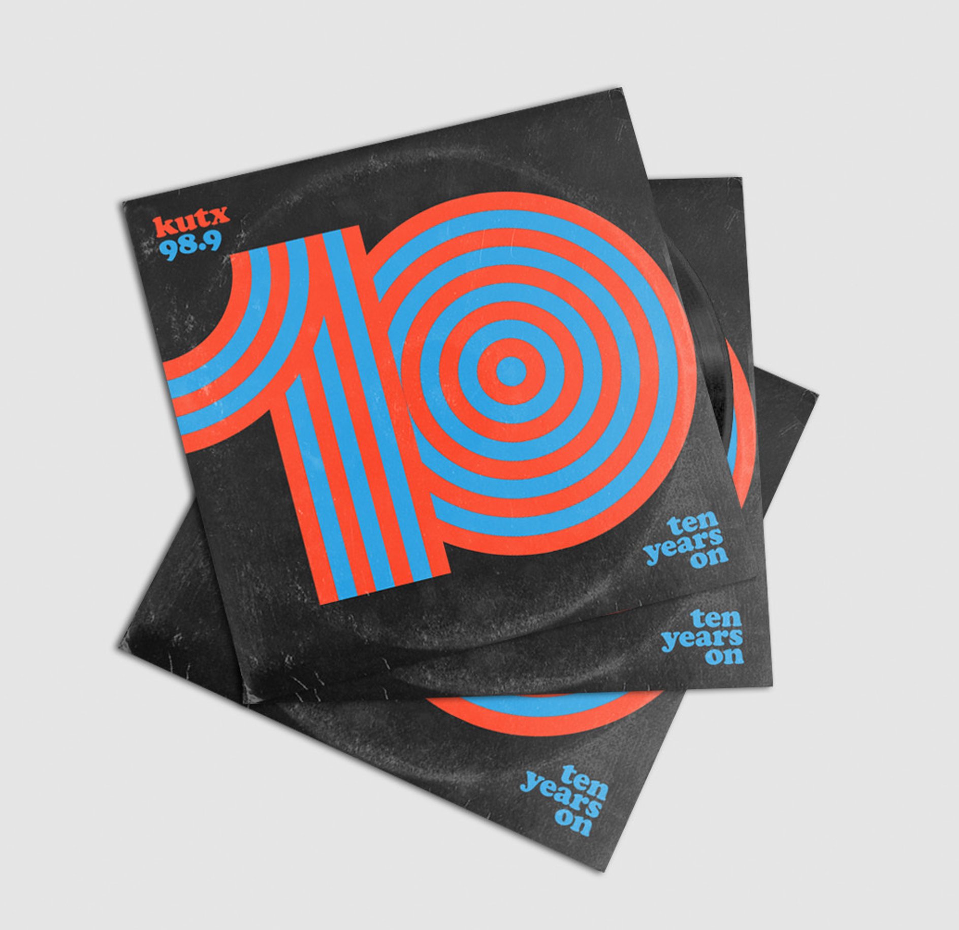 Vintage Triple Vinyl Record Mockup 1