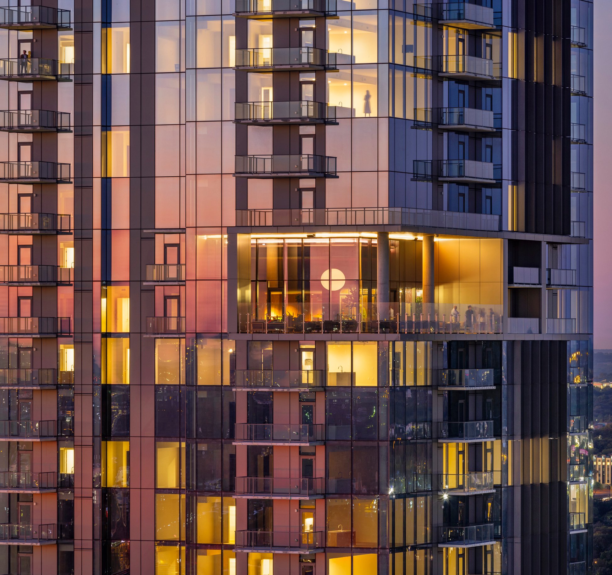 Exterior of high rise building