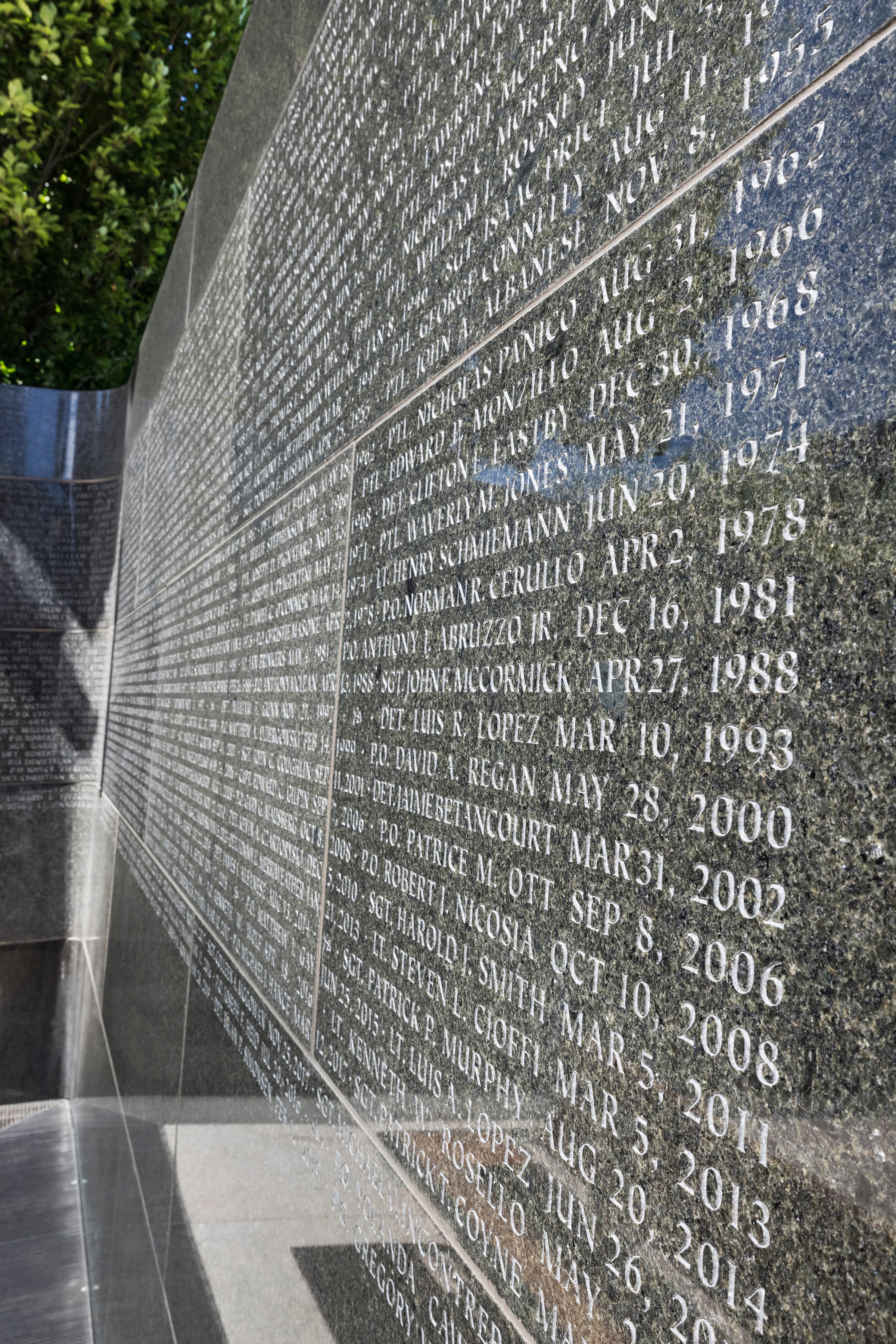 Memorial wall