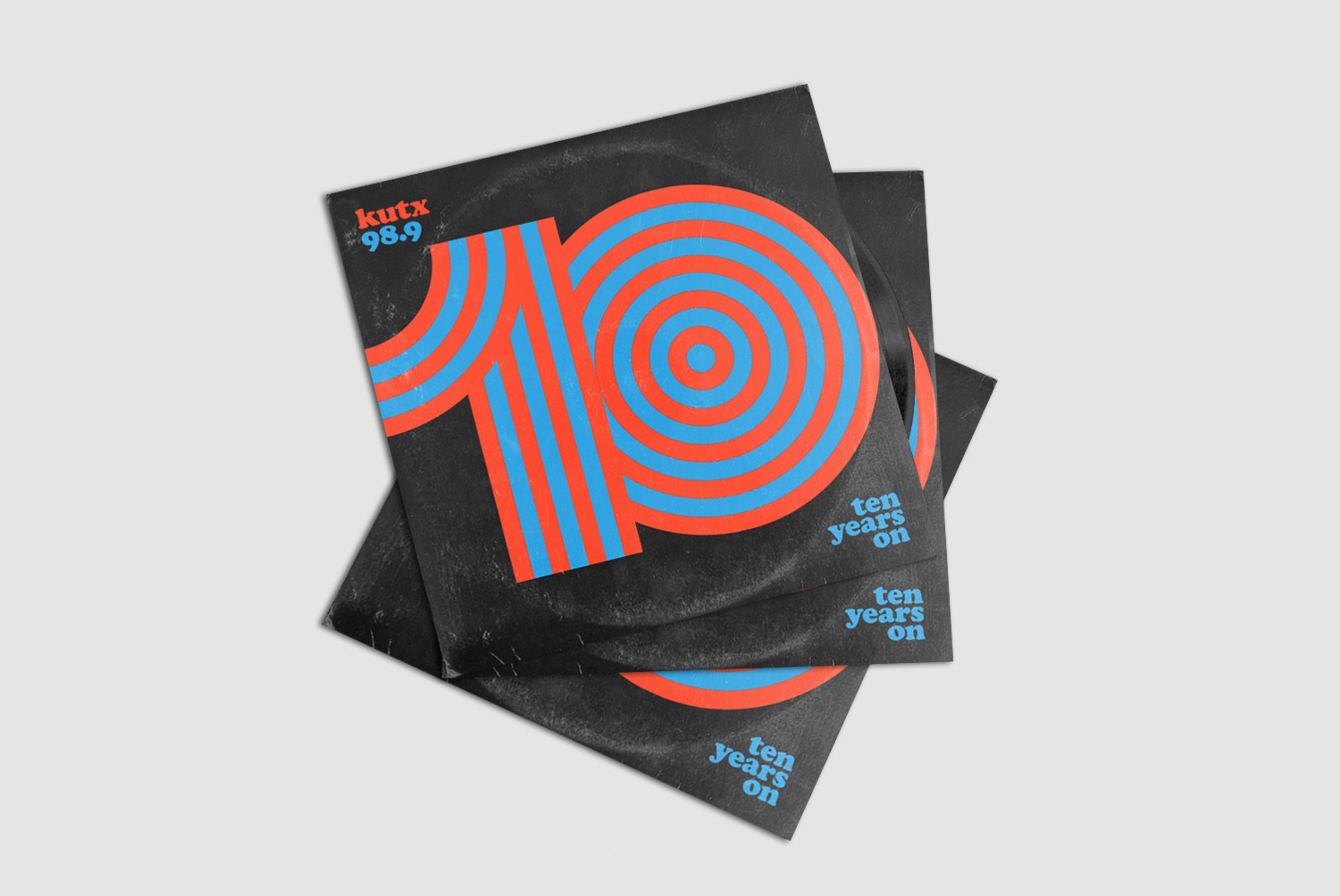 Vintage Triple Vinyl Record Mockup