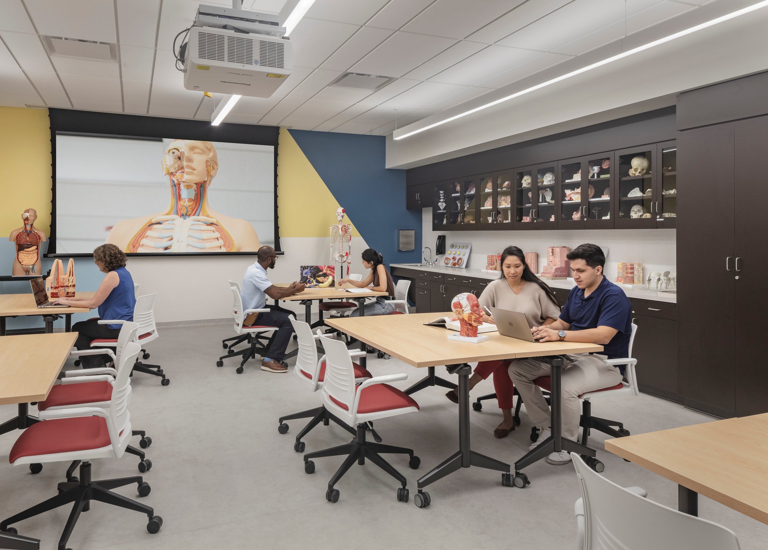 Students in a classroom