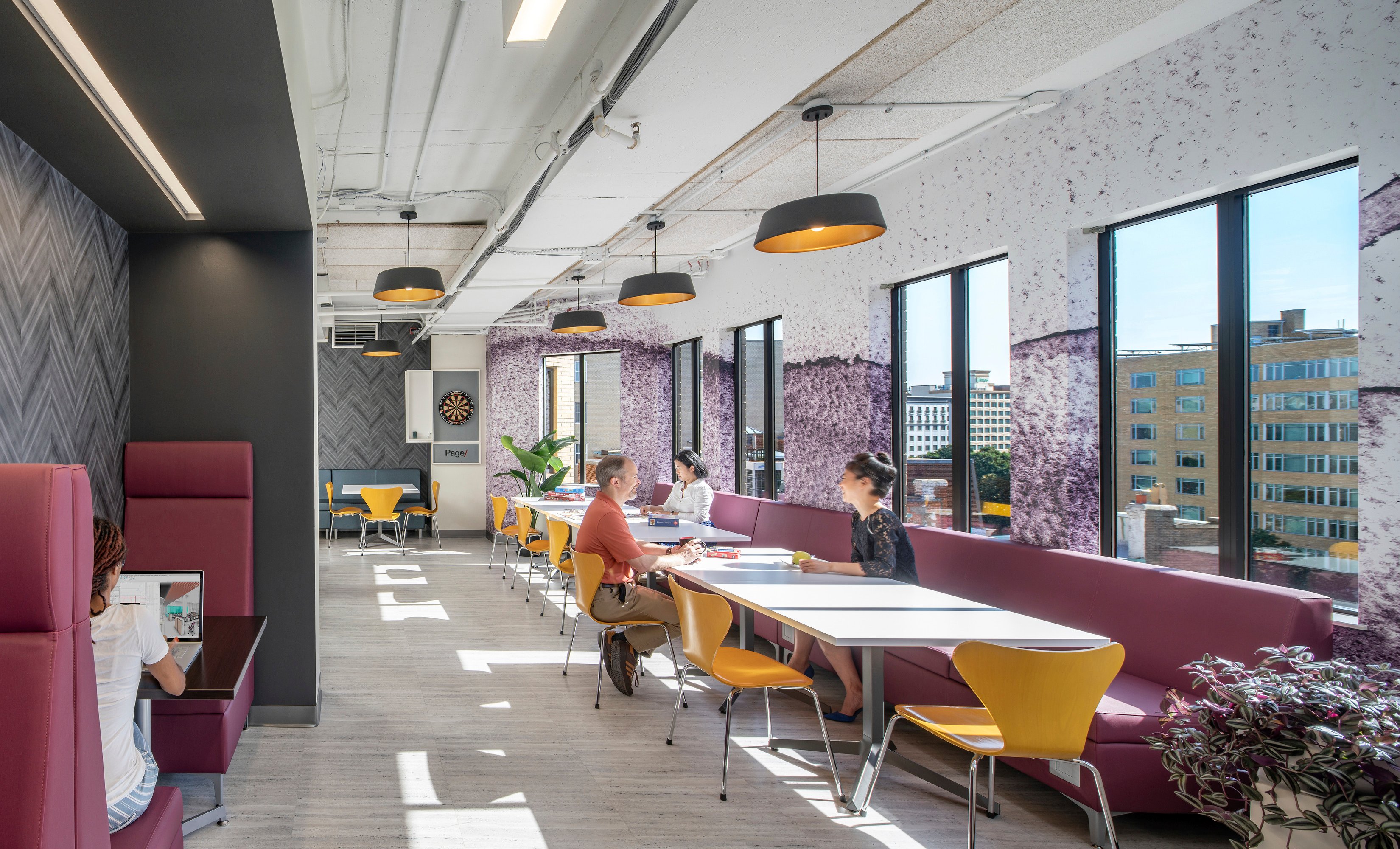 Interior cafe area