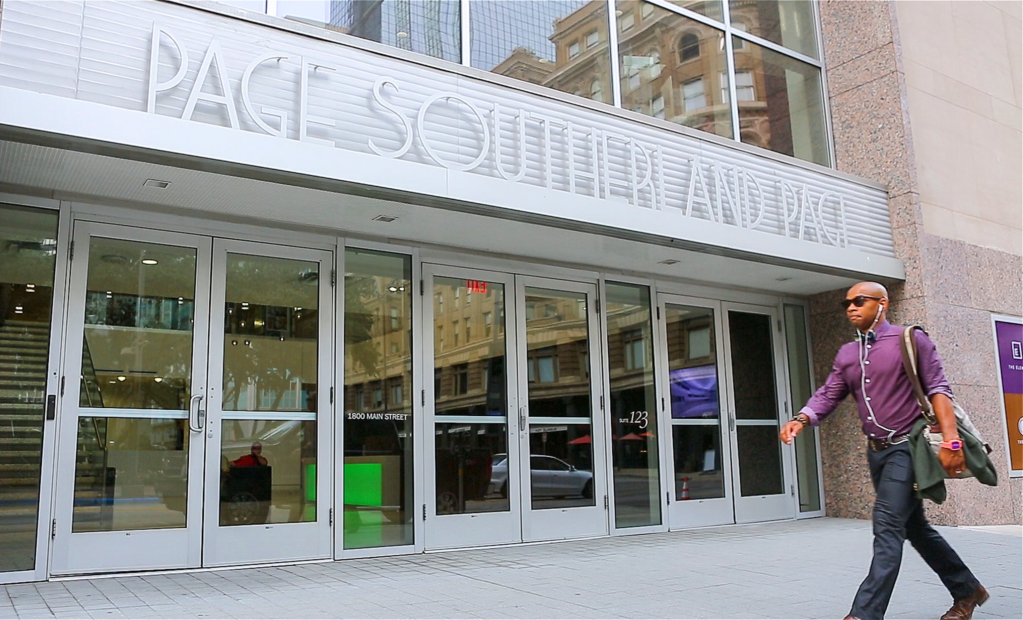 Exterior entrance to Page office.