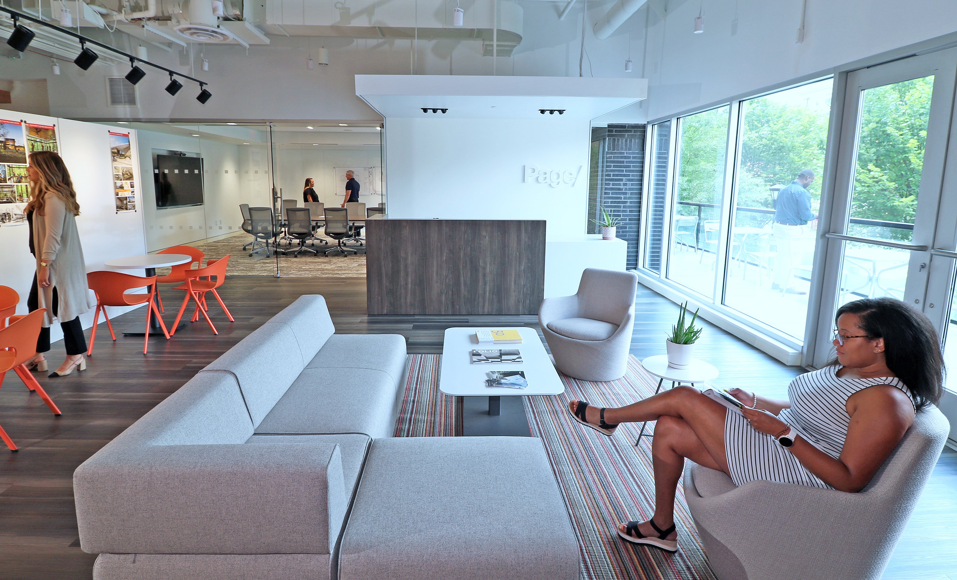 Office lobby with furniture