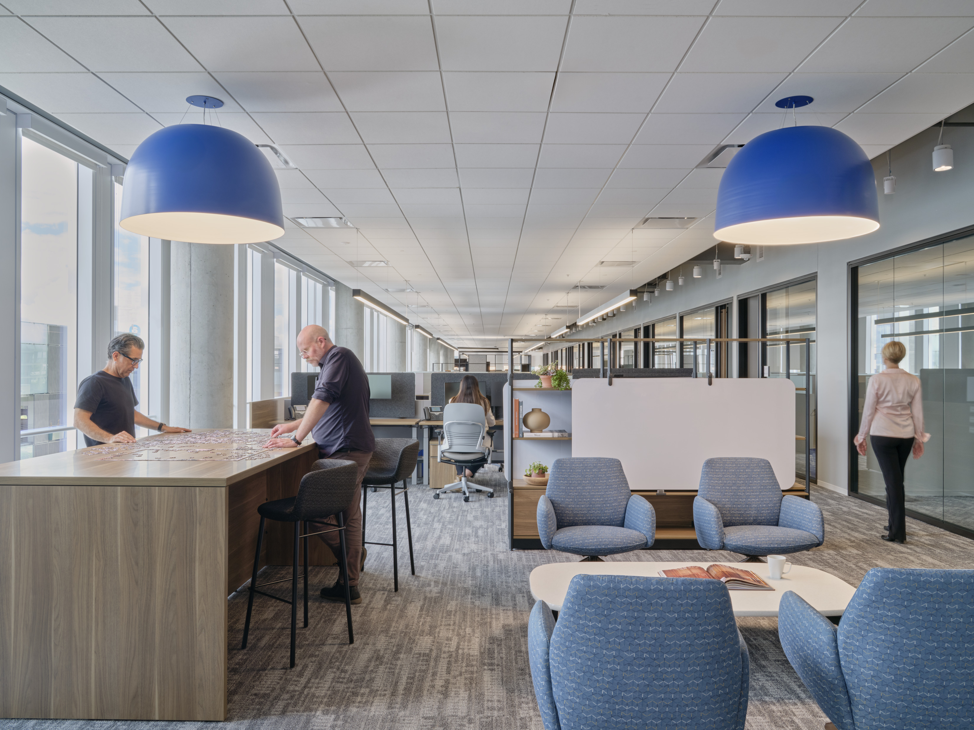 People working in an office
